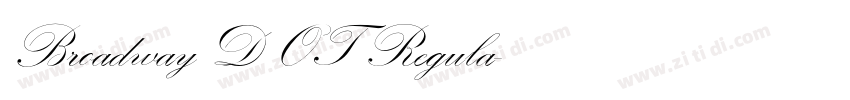 Broadway D OT Regula字体转换